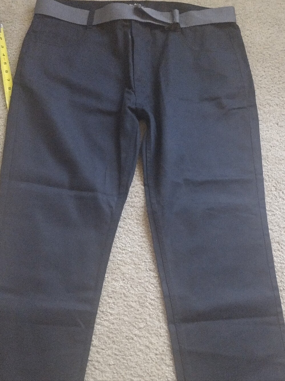 Boot Cut - Black Pants Size 42 w/Belt $8